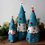Thumbnail: Tabletop Blue Christmas Tree Set of 3