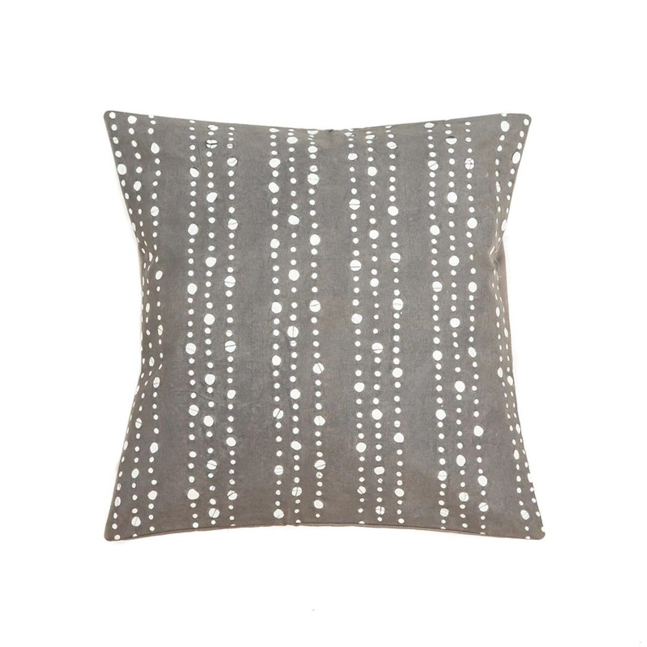 Grey with White Dots Decorative Pillow