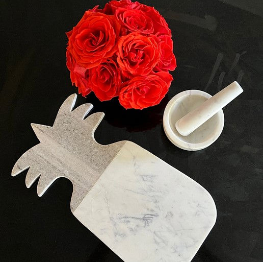 Thumbnail: Pineapple Shaped Marble Cheese Board