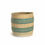 Thumbnail: African Turquoise Striped Storage Basket
