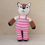 Thumbnail: Fox in Pink & White Overalls Stuffed Animal