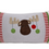 Thumbnail: 10x20" Hand Embroidered Moose Pillow with Insert