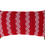 Thumbnail: 10x20" Red Zig Zag Striped Pillow with Insert