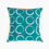 Thumbnail: Turquoise Circles Throw Pillow