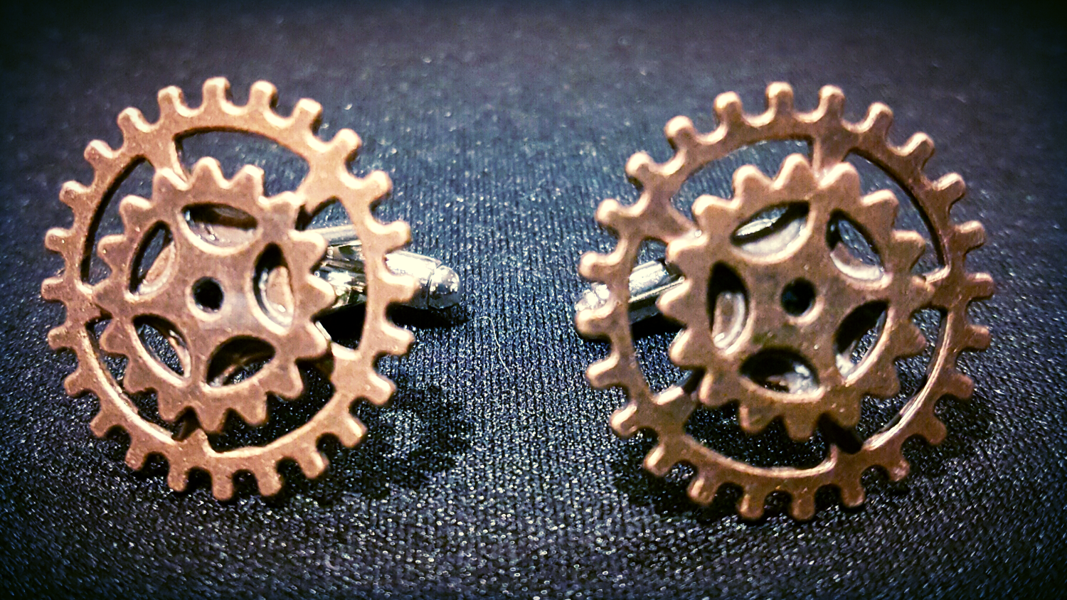 Rustic Bronze Mechanical Cufflinks