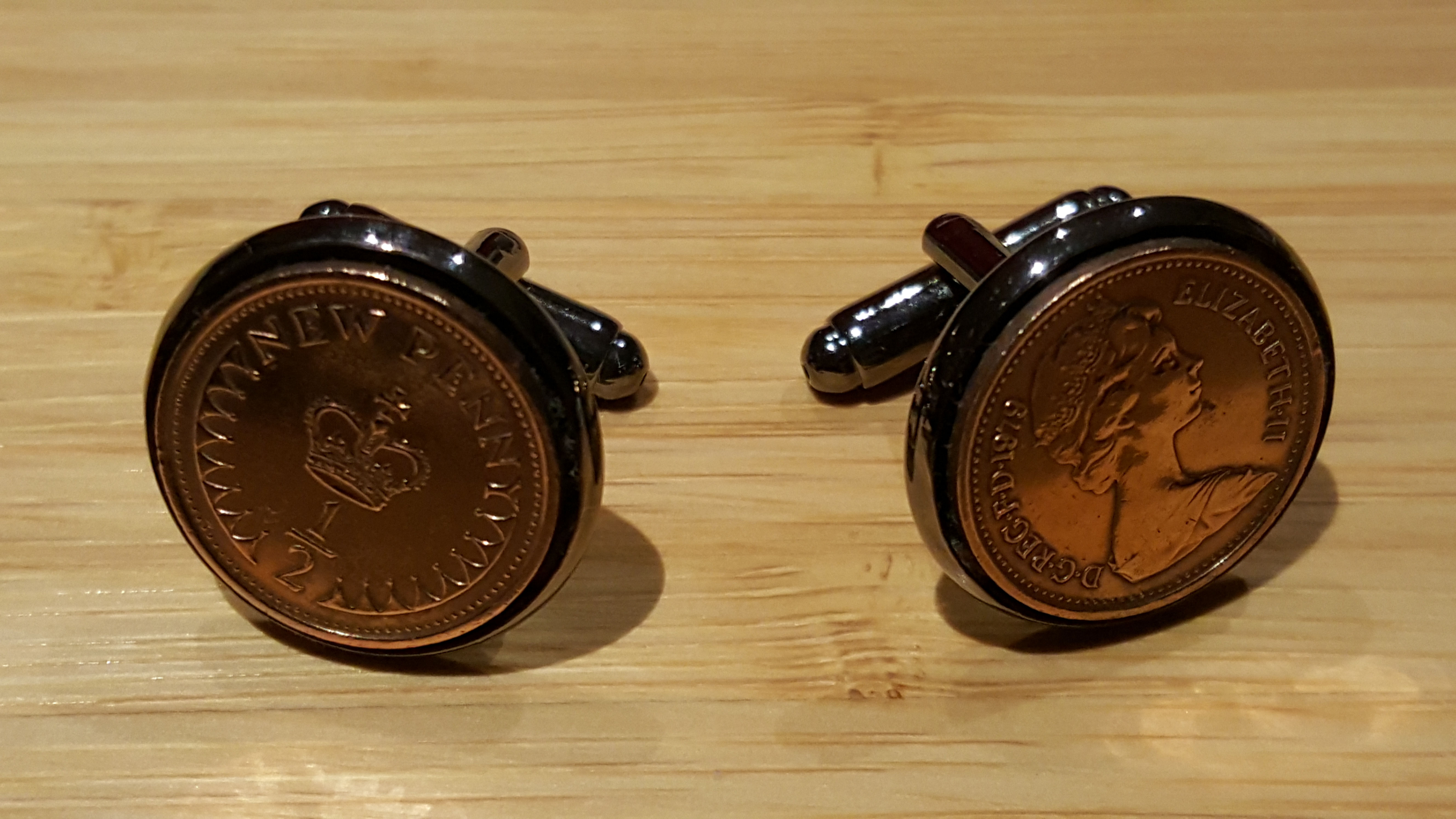 Half Penny Unique Cufflinks