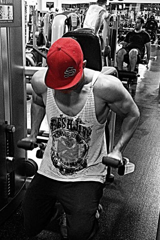 Strong Lift Wear Snapback - red/grey