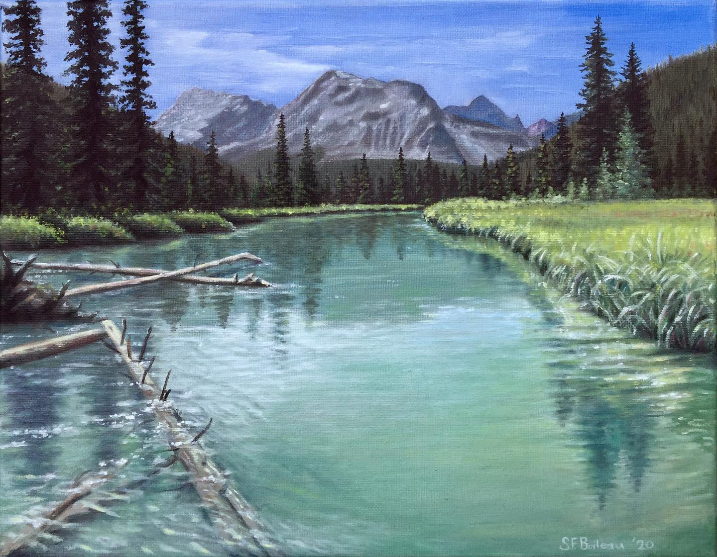 “Astoria River” 11”x14” Original Oil Painting