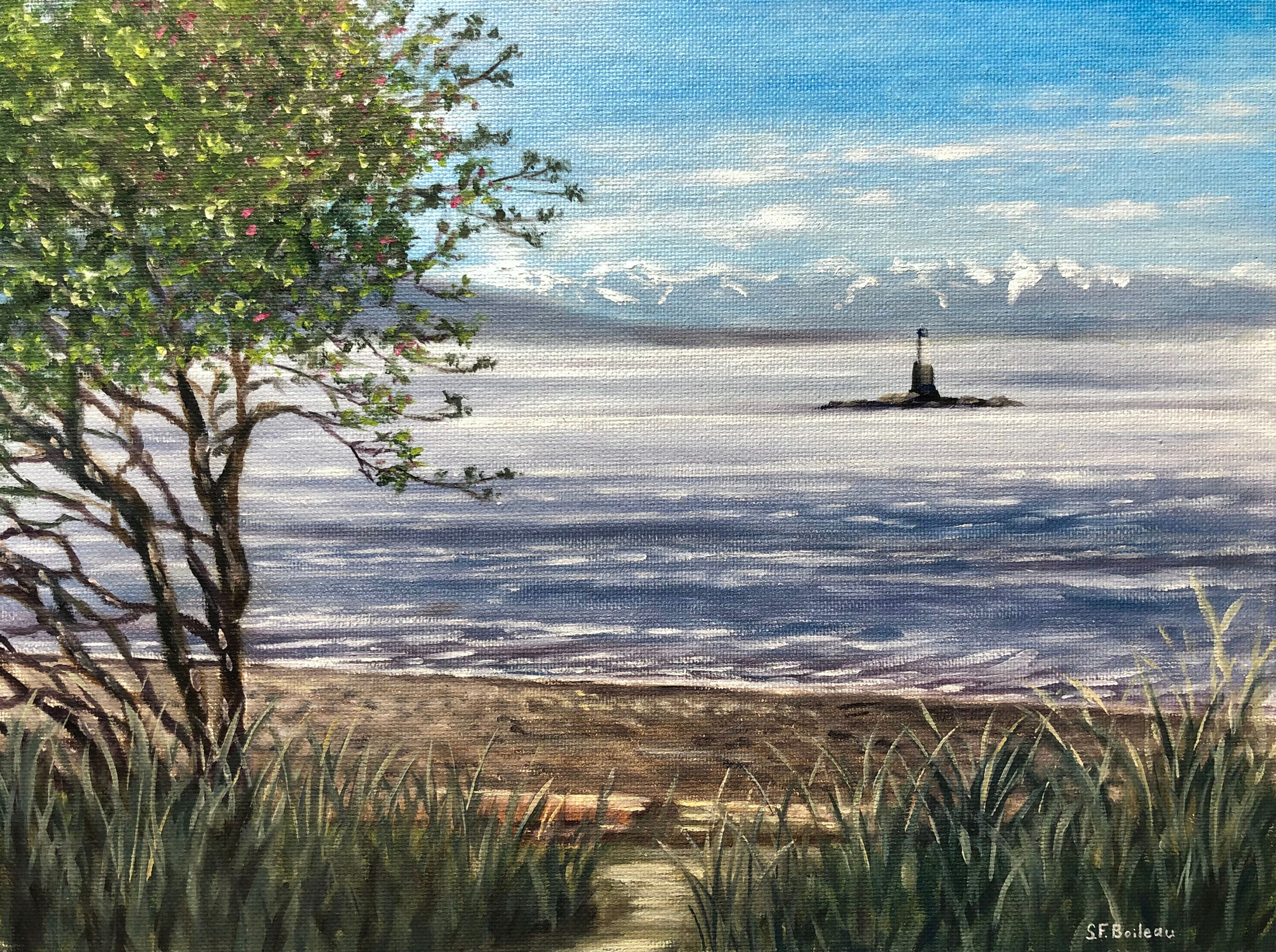 "Calm at Piper's" 9"x12" Original Oil Painting