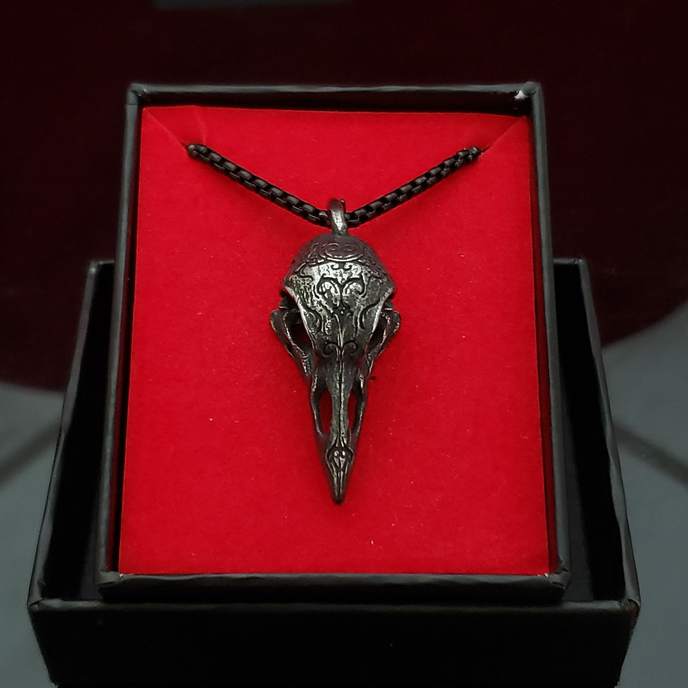 Miniatura: Raven Skull Necklace