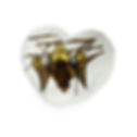 Bat Heart Shaped Desk Decoration