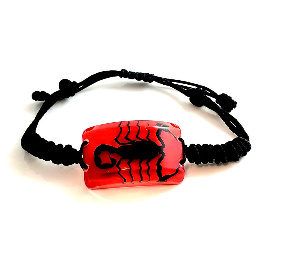 Red Square Scorpion Bracelet