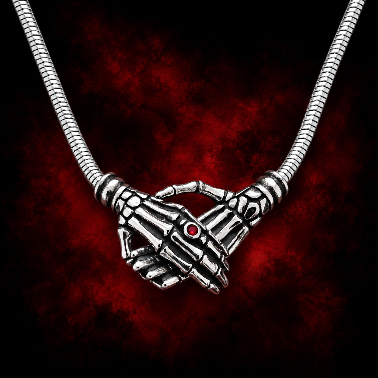 Death Hands Necklace