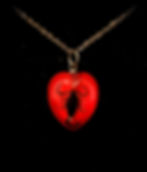 Red Heart Scorpion Pendant