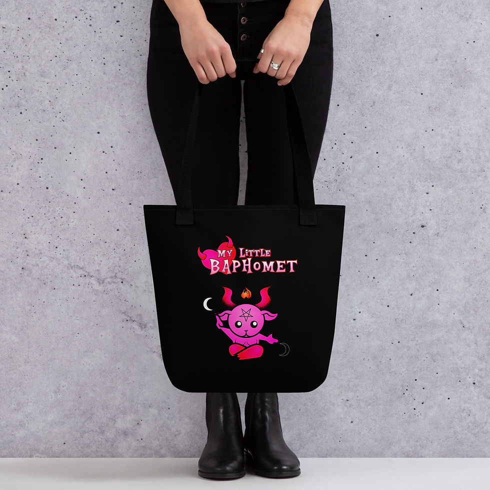 Miniatura: My Little Baphomet Tote Bag - Black