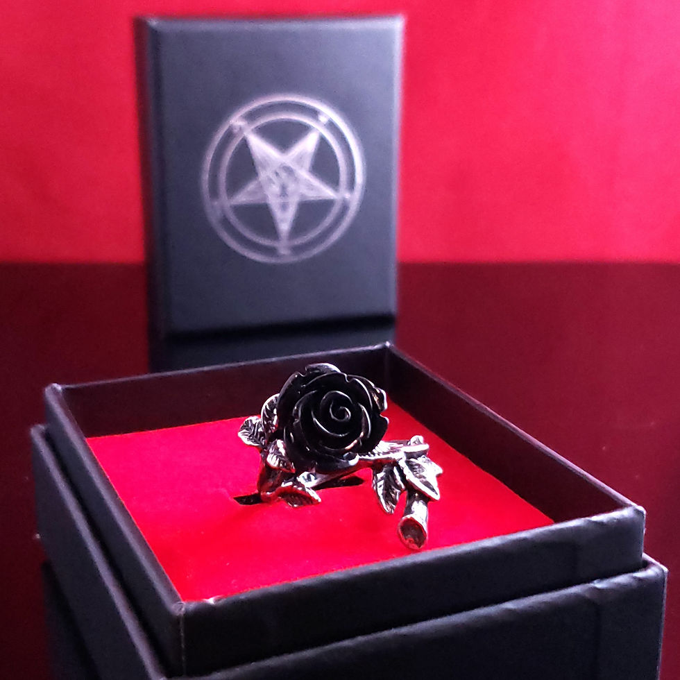 Miniaturbild: Wild Black Rose Ring by Alchemy Gothic