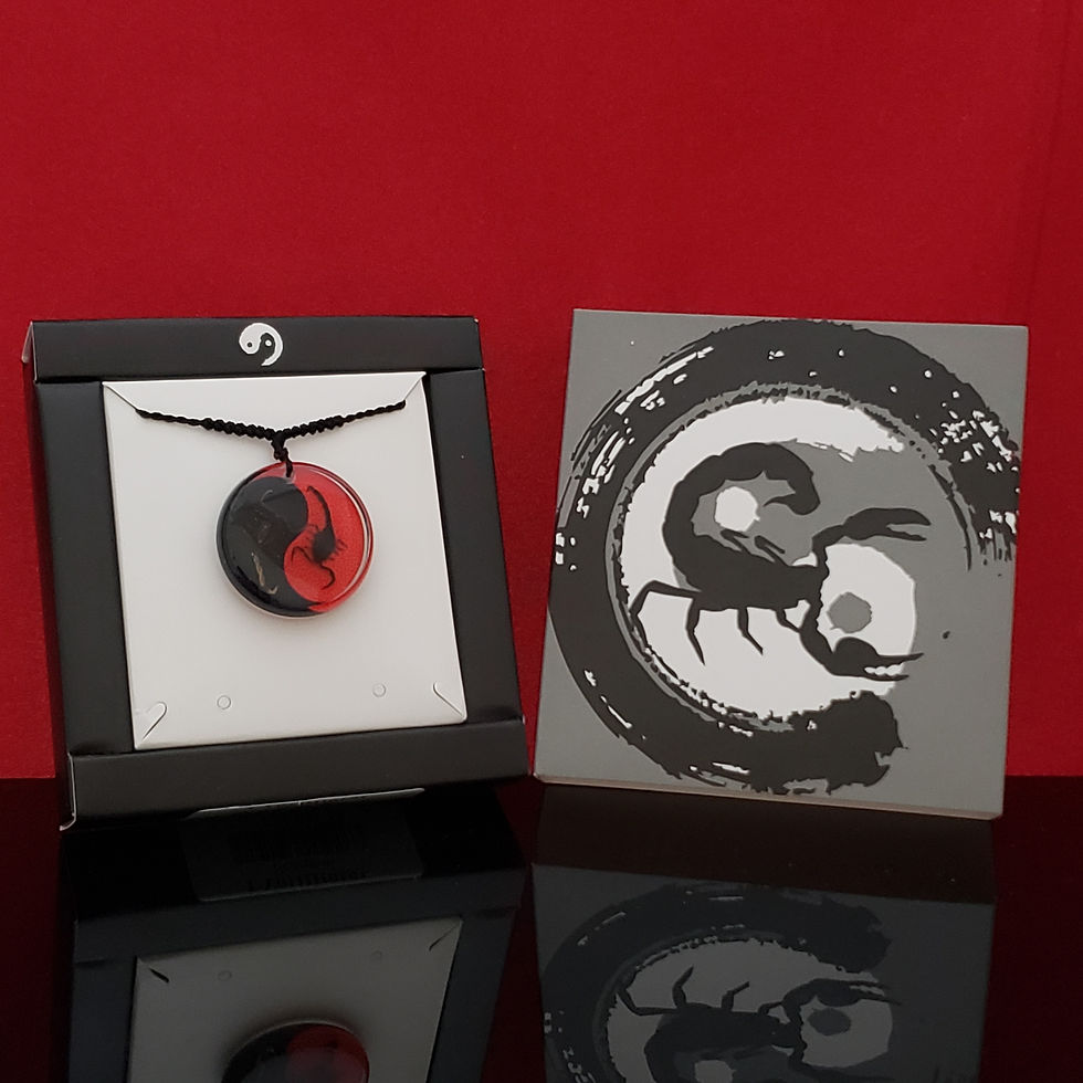 Miniatura: Yin-Yang Scorpion Necklace