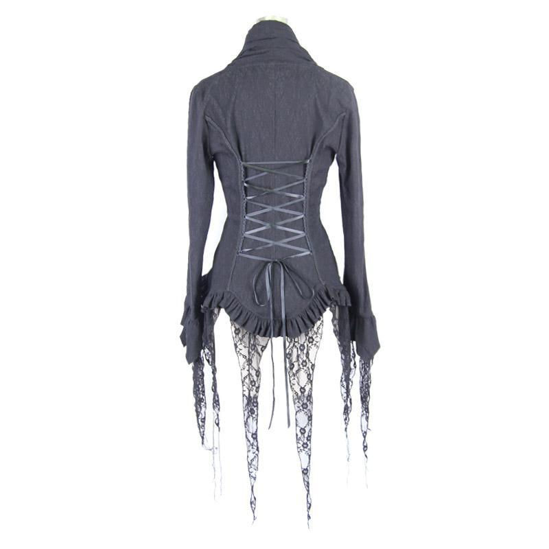 Miniatura: Women’s Goth Fitted Blouse Black