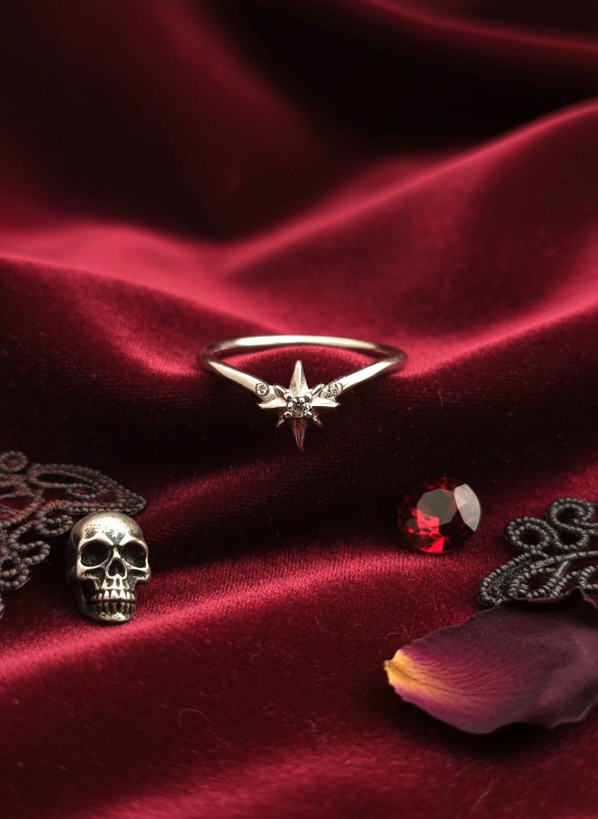 Twilight Star Chevron Ring