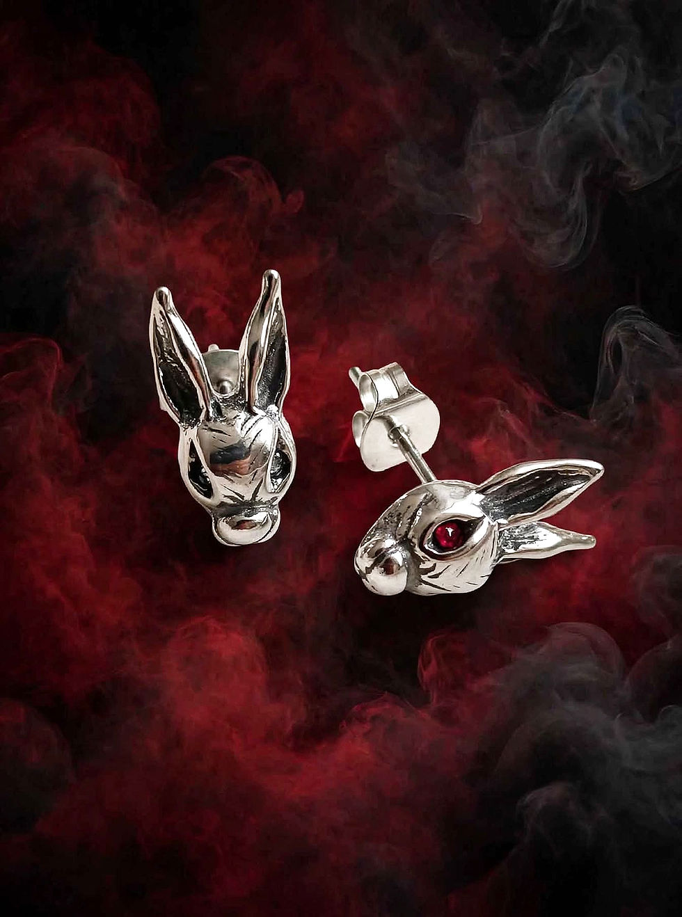 Wonderland Rabbit Studs