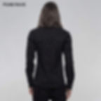 Punk Elastic Jacquard Long Sleeved Shirt