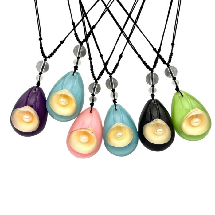 Pear in Seashell Pendant