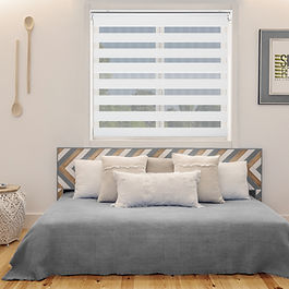 Click-IT Day & Night Daisy White Roller Blind