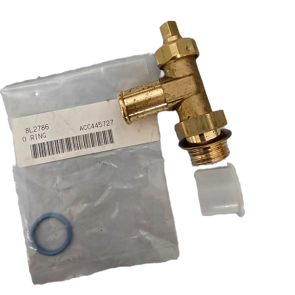 Thumbnail: CAT P/N | 7E-4761 3/4" Thread Brass Shutoff Valve NPTF Male Stud And Hose Bead with included O-ring view