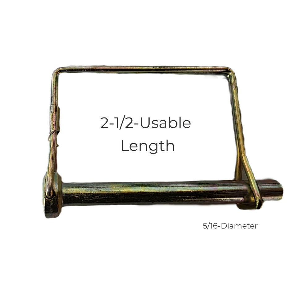 5/16 x 2-1/2 Square Trailer Lock Pin Zinc Coated (6 Pack)