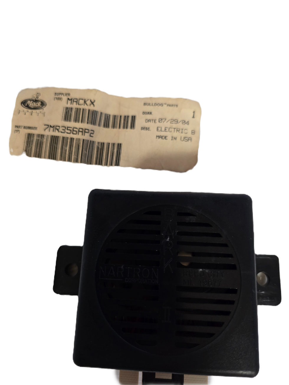 7MR356AP2  Genuine MACK Electric Buzzer, Low Air Replaces 25154343 View