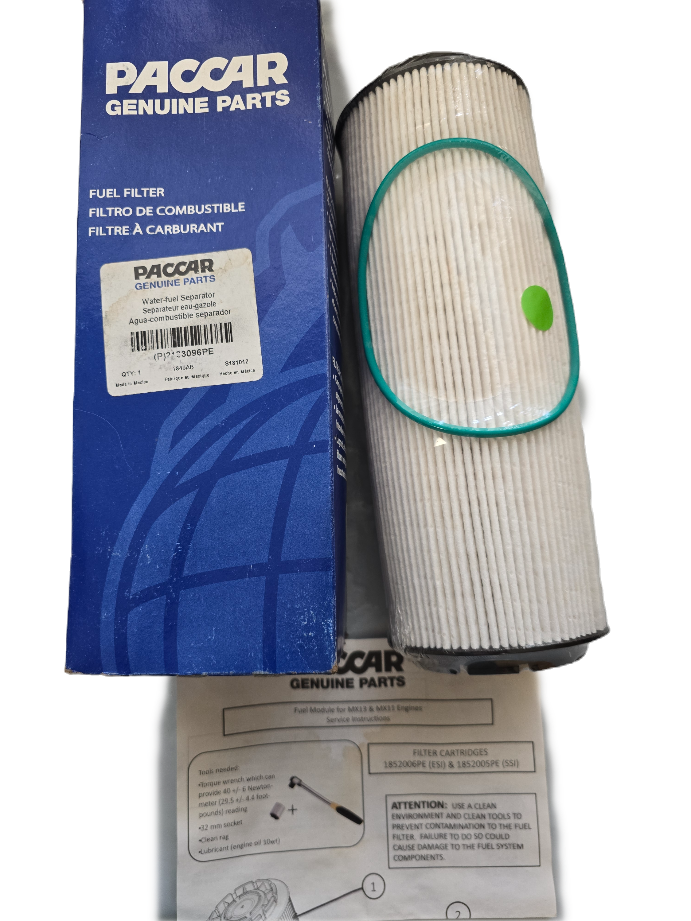 P2133096PE | PACCAR GENUINE WATER-FUEL SEPARATOR FILTER KIT VIEW