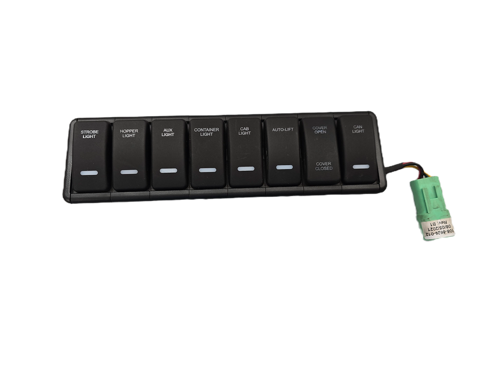108-8626-012 Wastebuilt -for Heil Switch Bank 1 /Green Plug View