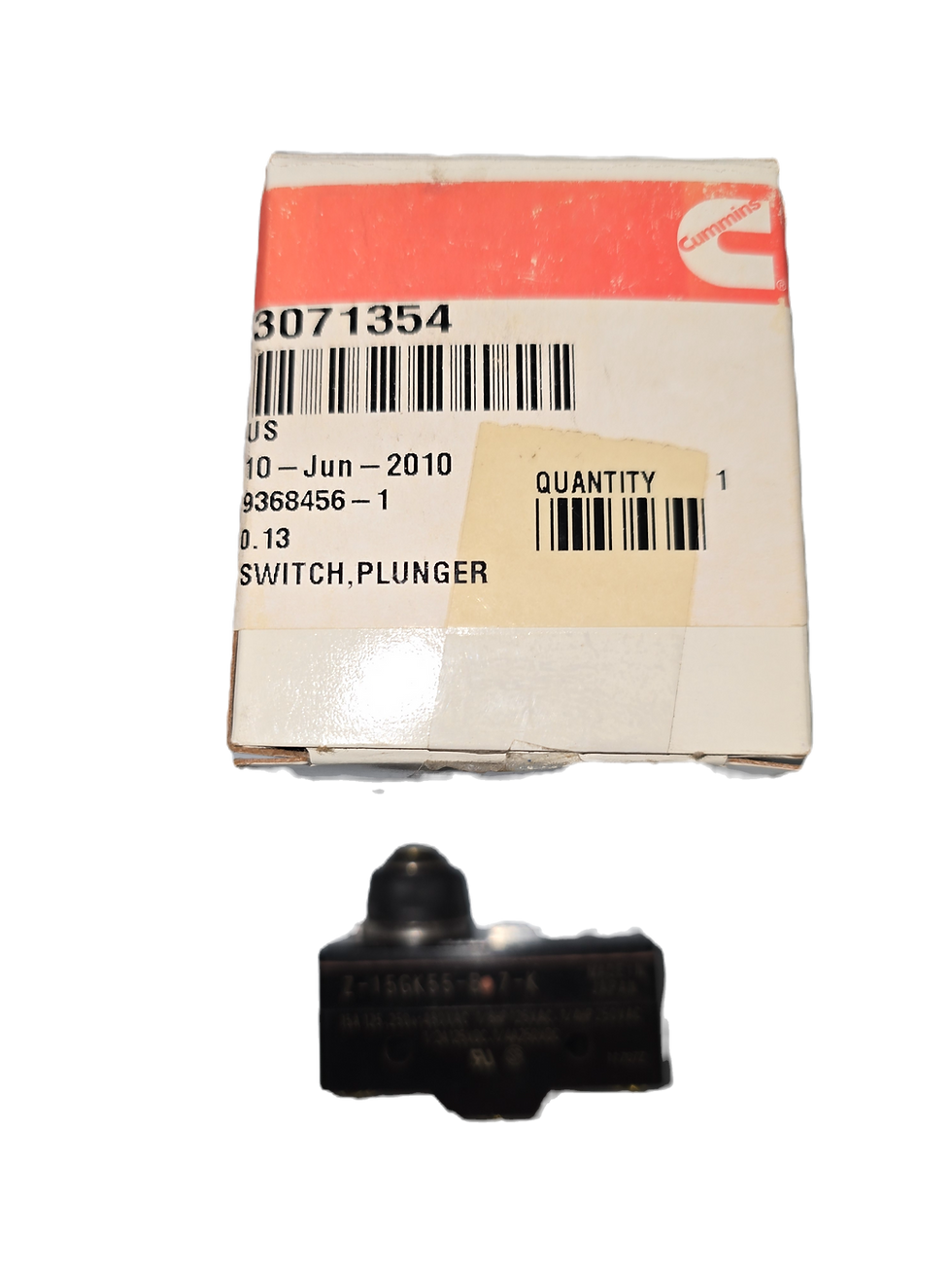 P/N: 3071354 Cummins Plunger Switch for Non Certified 14 liter/N14 engines with OEM Package View
