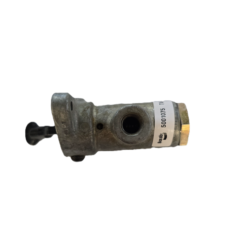 Thumbnail: CAT P/N | 128-4971 OEM Air Control Toggle Valve 1284971 No-Core Side Port View