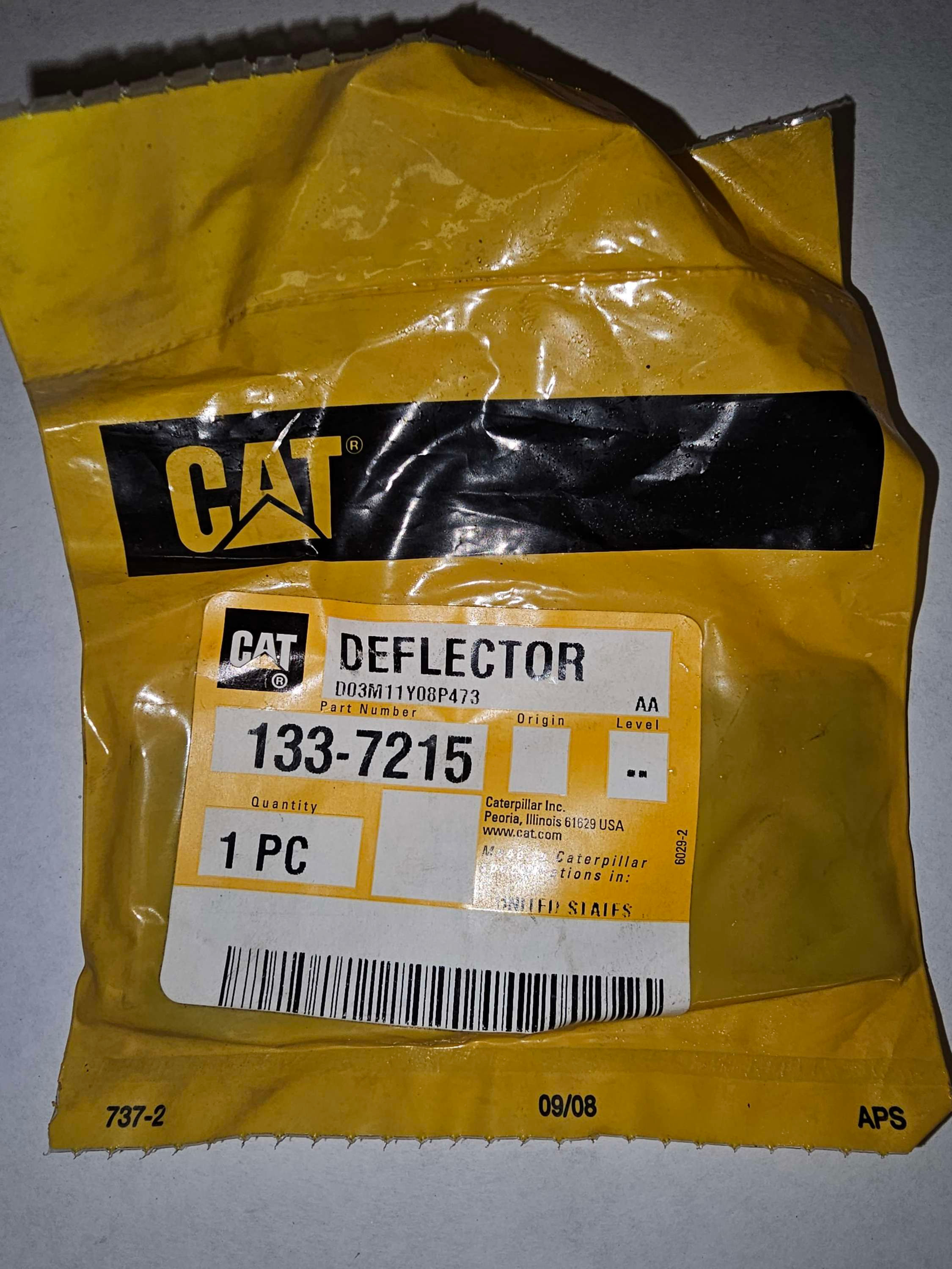 133-7215 Deflector Caterpillar CAT 1337215