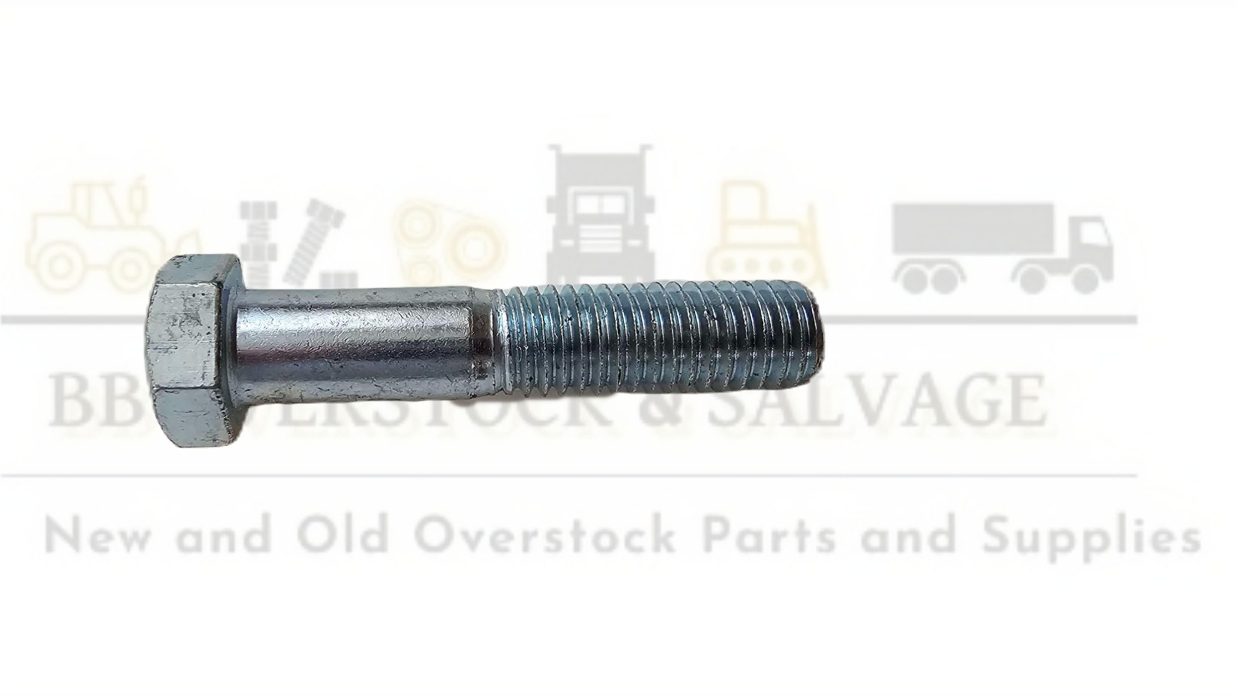 1/2"-13 x 2-1/2" Grade 2 Zinc Plated UNC (Coarse) Hex Head Cap Screws, 10 p