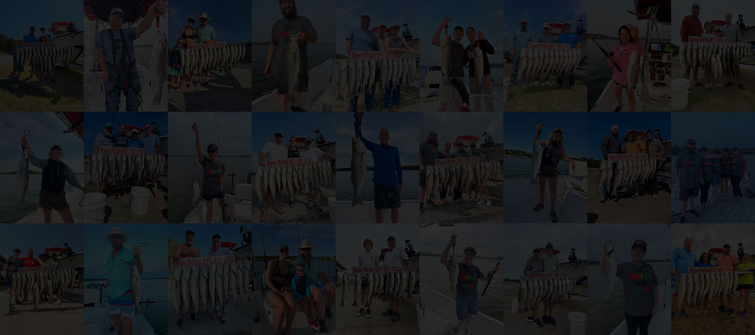 Possum Kingdom Lake & Lake Whitney Fishing Charters Best North Texas Striper Fishing Guide