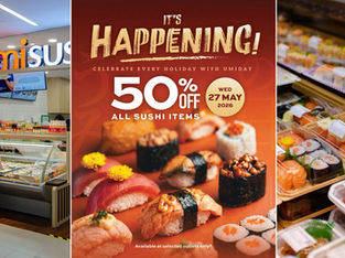 Umisushi's UmiDay Returns With 50% Off Sushi