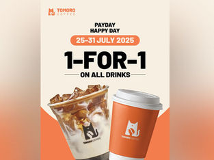 Sip Twice for the Price of One: Tomoro Coffee’s Payday Treat