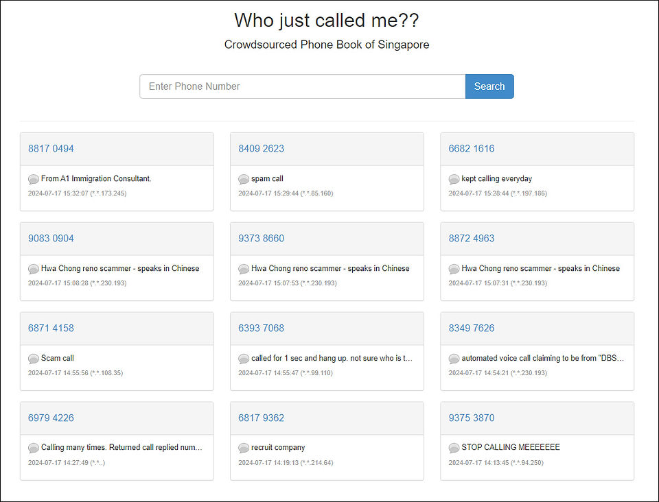 Whosnumber
