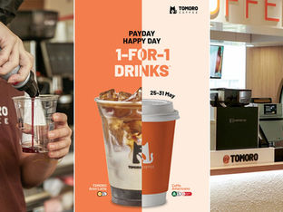 TOMORO Coffee Payday Deal Brings 1-For-1 Drinks Across Singapore