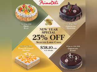PrimaDéli: Ringing in the New Year with 25% Off Large Cakes