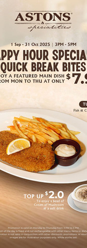 Happy Hour, Happy Value: ASTONS Quick Break Bites at Just $7.90