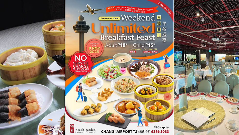 All-You-Can-Eat Breakfast Lands at Peach Garden T2 This November