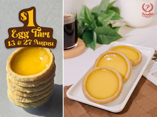 PrimaDeli Turns 33: Enjoy $1 Egg Tarts on 13 & 27 August