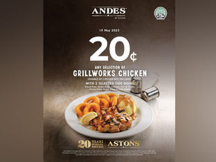 Andes by ASTONS Celebrates 20 Years with 20-Cent Chicken Deal on 19 May 2025