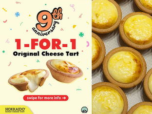 Say Cheese: Hokkaido Baked Cheese Tart's 1-for-1 Cheese Tart Celebration