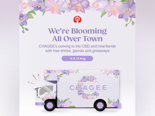 CHAGEE’s Floral-Themed Tea Truck Brings Free Sips and Fun Across Singapore