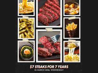 $7 Steak Celebration To Mark Seven Years at The Feather Blade