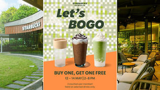Starbucks Singapore Brings Back Buy One Get One Free Drinks for Rewards Members